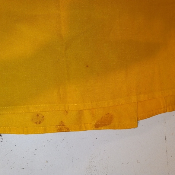 Harris Wallace Shirt Yellow Womens Long Sleeves Button Down Bamboo, Size M/52 - Picture 10 of 10